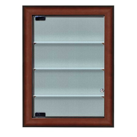 United Visual Products Indoor Enclosed Combo Board, 48"x36", Black Frame/Grey & Dark Spruce UVCB4836B-GREY-DRKSPR